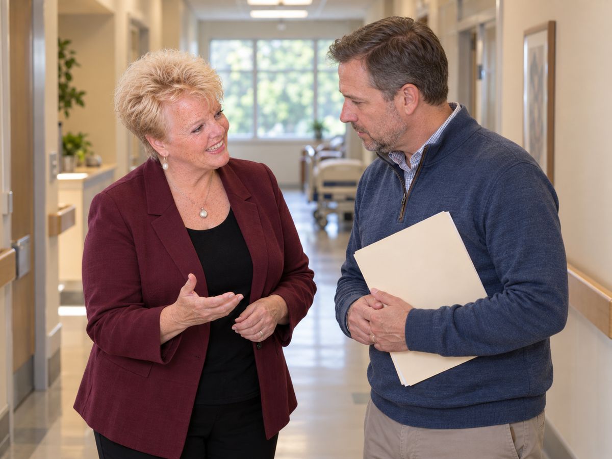Talking a family member through a hospital discharge