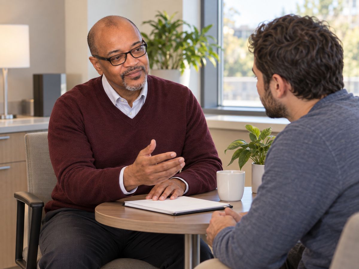 Explaining a treatment plan to a patient