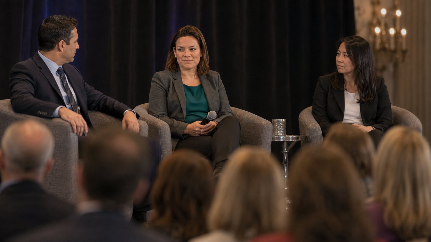 Speaking as a panellist at a higher education conference