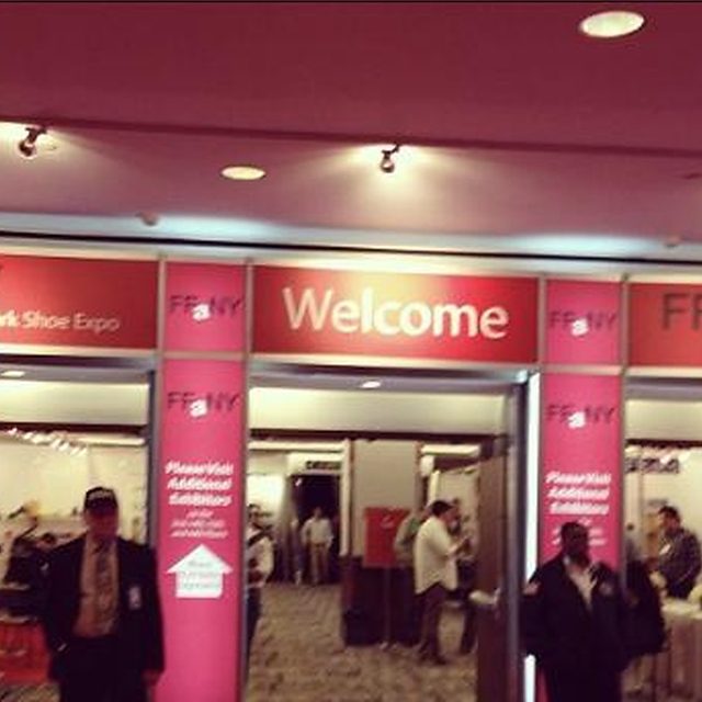 The FFANY New York Shoe Expo entrance