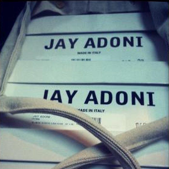 Jay Adoni branded insoles stamped Made in Italy