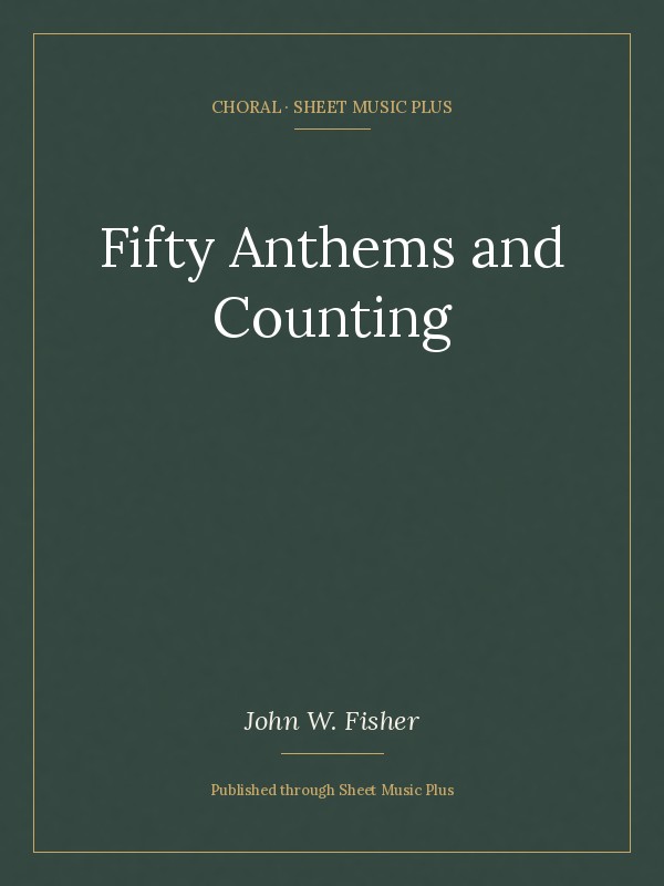 Title plate for the published anthems