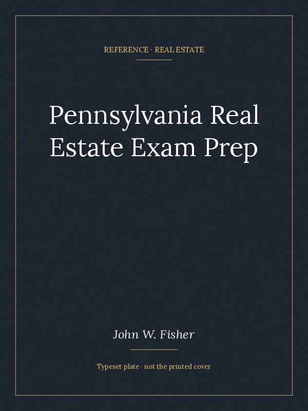Title plate for Pennsylvania Real Estate Exam Prep