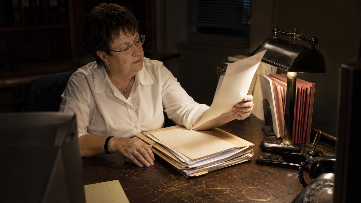 Case files on a desk