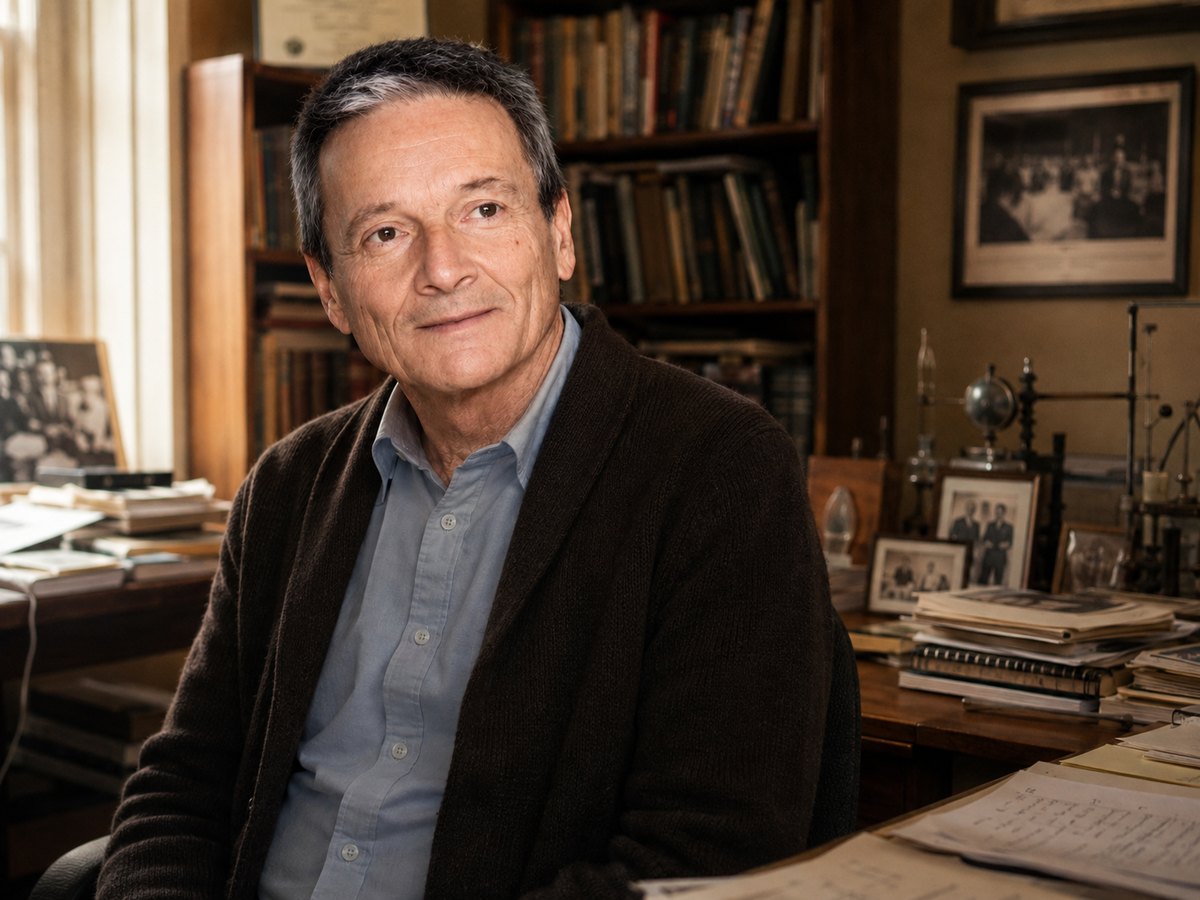 Dr. Miklos Toth at his desk